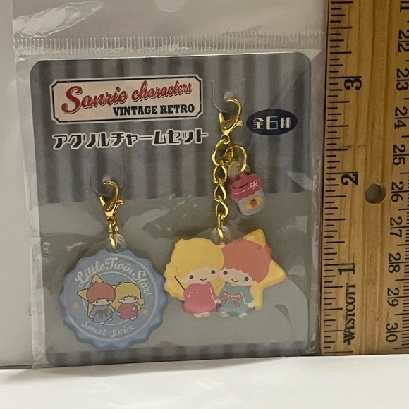 Little Twin Stars Zipper Charms -Vintage Retro Collection-Japan Release - Picture 5 of 5